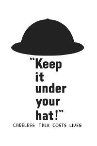 Vintage World War II Propaganda Poster Featuring an Army Helmet