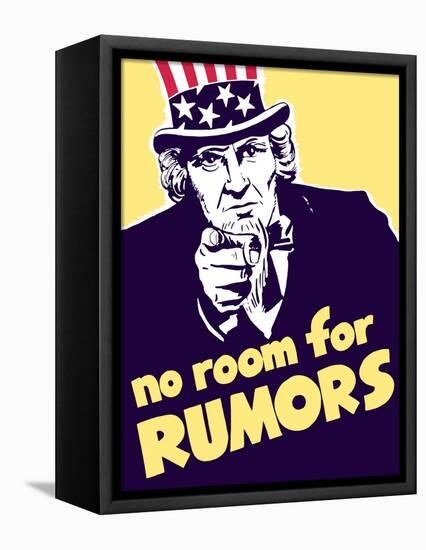 Vintage World War II Propaganda Poster of Uncle Sam-null-Framed Stretched Canvas