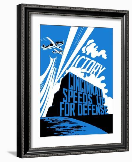 Vintage World War II Propaganda Poster-null-Framed Art Print