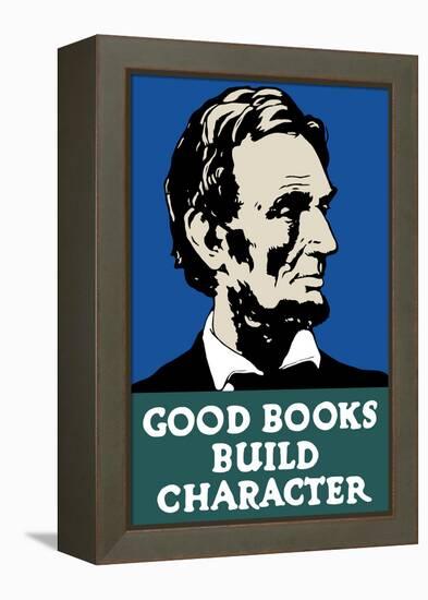 Vintage Wpa Propaganda Poster Featuring President Abraham Lincoln-null-Framed Stretched Canvas