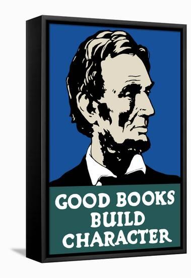 Vintage Wpa Propaganda Poster Featuring President Abraham Lincoln-null-Framed Stretched Canvas