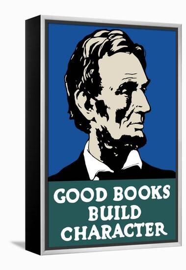 Vintage Wpa Propaganda Poster Featuring President Abraham Lincoln-null-Framed Stretched Canvas