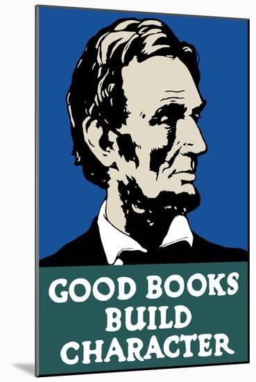 Vintage Wpa Propaganda Poster Featuring President Abraham Lincoln-null-Mounted Art Print