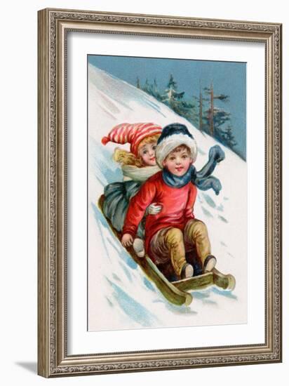 Vintage Xmas 1-Vintage Apple Collection-Framed Giclee Print