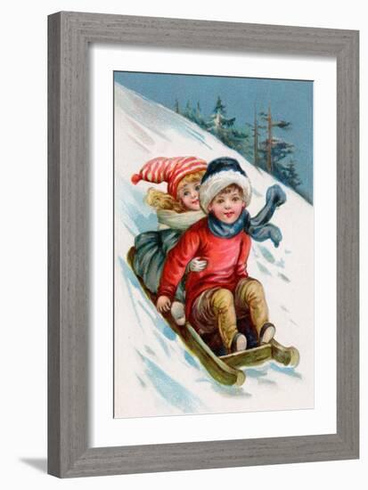 Vintage Xmas 1-Vintage Apple Collection-Framed Giclee Print