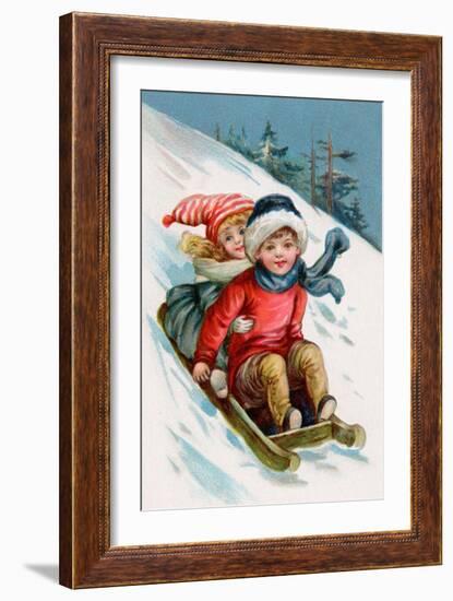 Vintage Xmas 1-Vintage Apple Collection-Framed Giclee Print