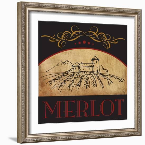 Vinyard Wine 1-Melody Hogan-Framed Art Print