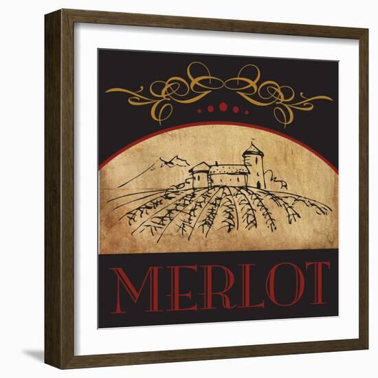 Vinyard Wine 1-Melody Hogan-Framed Art Print