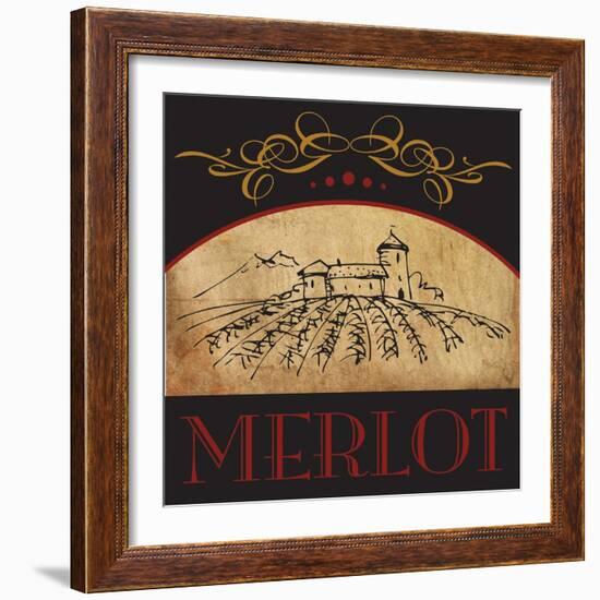 Vinyard Wine 1-Melody Hogan-Framed Art Print