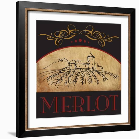 Vinyard Wine 1-Melody Hogan-Framed Art Print