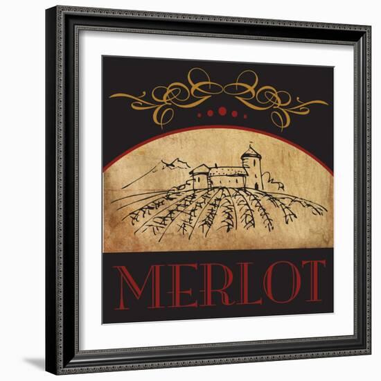 Vinyard Wine 1-Melody Hogan-Framed Art Print