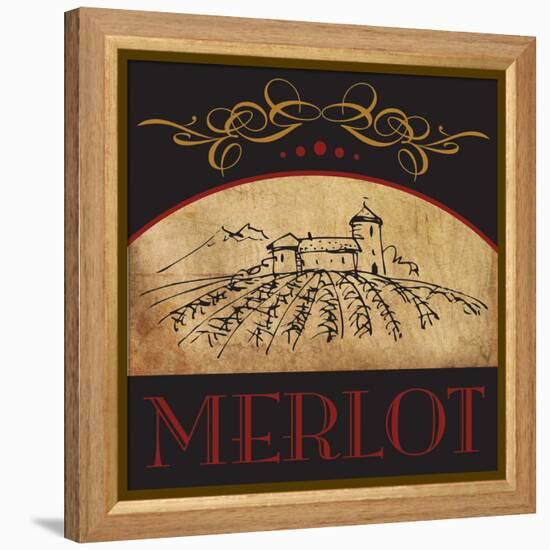 Vinyard Wine 1-Melody Hogan-Framed Stretched Canvas