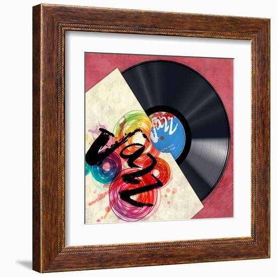 Vinyl Club, Jazz-Steven Hill-Framed Giclee Print