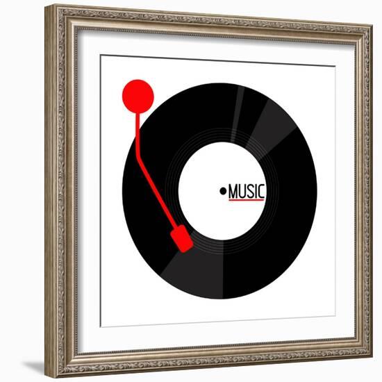 Vinyl Music-Enrique Rodriguez Jr.-Framed Art Print