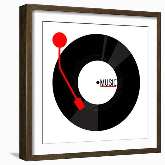 Vinyl Music-Enrique Rodriguez Jr.-Framed Art Print