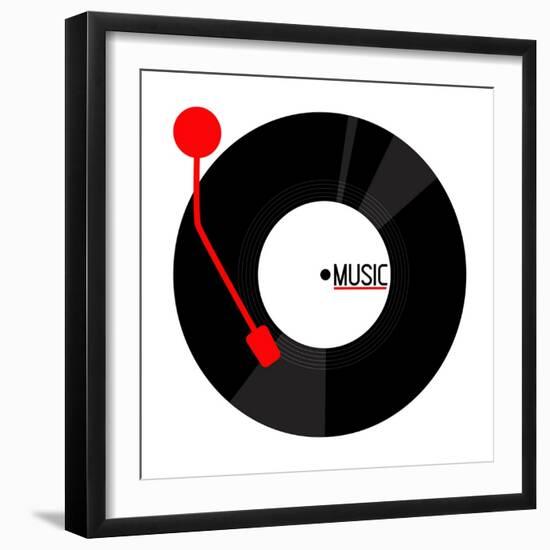 Vinyl Music-Enrique Rodriguez Jr.-Framed Art Print