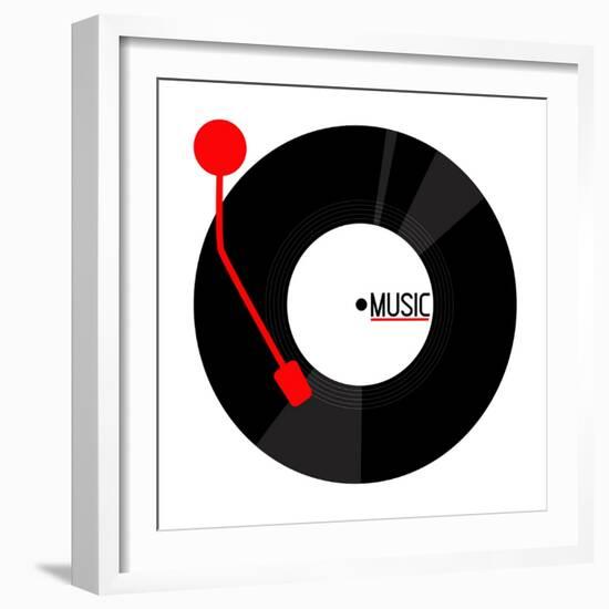 Vinyl Music-Enrique Rodriguez Jr.-Framed Art Print