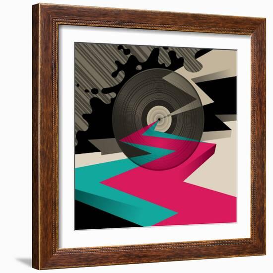 Vinyl Record-Radoman Durkovic-Framed Art Print