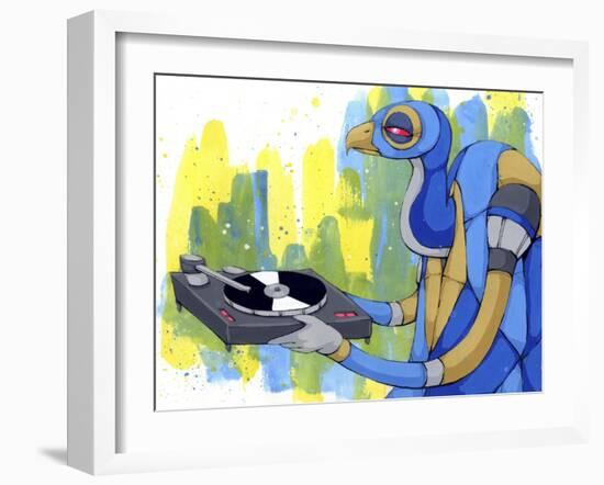 Vinyl Vulture-Ric Stultz-Framed Giclee Print