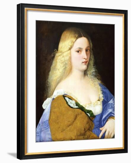 Violante, by Titian-null-Framed Giclee Print