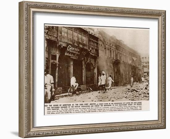 Violence in the Punjab Following Partition in India-null-Framed Photographic Print