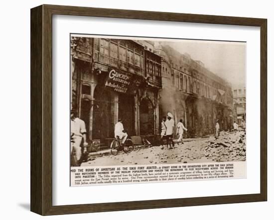 Violence in the Punjab Following Partition in India-null-Framed Photographic Print