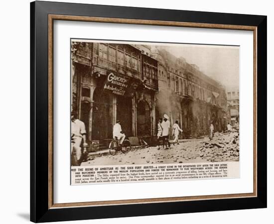 Violence in the Punjab Following Partition in India-null-Framed Photographic Print