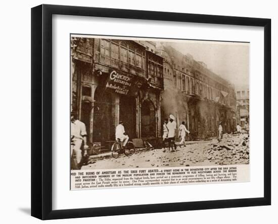 Violence in the Punjab Following Partition in India-null-Framed Photographic Print