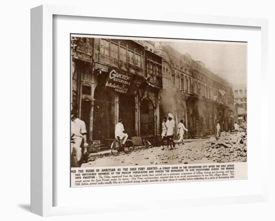 Violence in the Punjab Following Partition in India-null-Framed Photographic Print