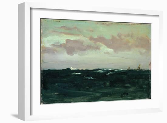 Violet and Blue: among the Rollers, C.1893 (Oil on Panel)-James Abbott McNeill Whistler-Framed Giclee Print