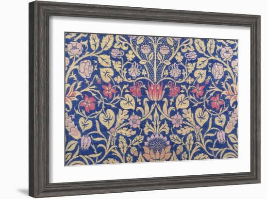 Violet and Columbine Furnishing Fabric, Woven Wool and Mohair, England, 1883-William Morris-Framed Giclee Print