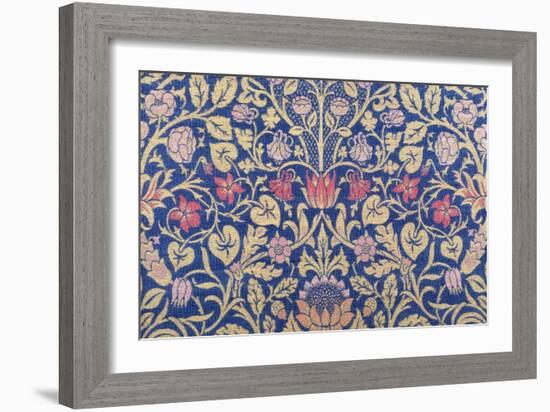 Violet and Columbine Furnishing Fabric, Woven Wool and Mohair, England, 1883-William Morris-Framed Giclee Print