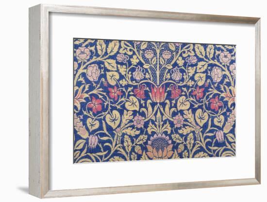 Violet and Columbine Furnishing Fabric, Woven Wool and Mohair, England, 1883-William Morris-Framed Giclee Print