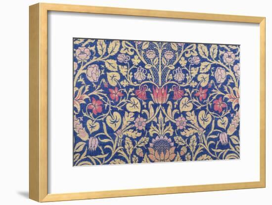 Violet and Columbine Furnishing Fabric, Woven Wool and Mohair, England, 1883-William Morris-Framed Giclee Print