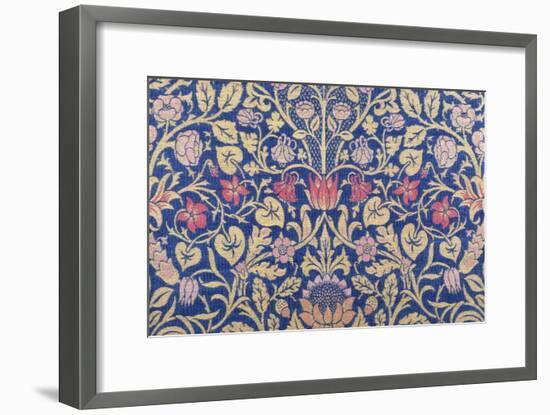 Violet and Columbine Furnishing Fabric, Woven Wool and Mohair, England, 1883-William Morris-Framed Giclee Print