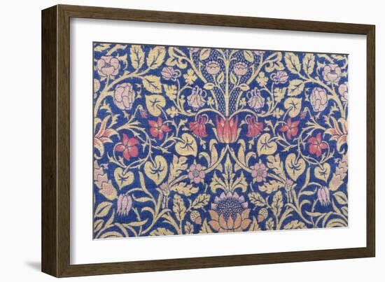 Violet and Columbine Furnishing Fabric, Woven Wool and Mohair, England, 1883-William Morris-Framed Giclee Print