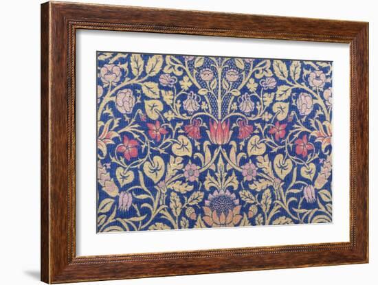 Violet and Columbine Furnishing Fabric, Woven Wool and Mohair, England, 1883-William Morris-Framed Giclee Print