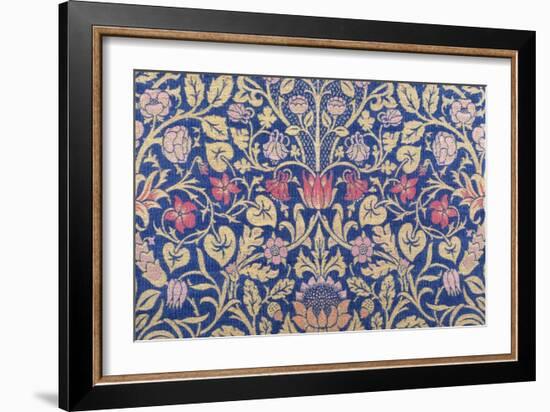 Violet and Columbine Furnishing Fabric, Woven Wool and Mohair, England, 1883-William Morris-Framed Giclee Print