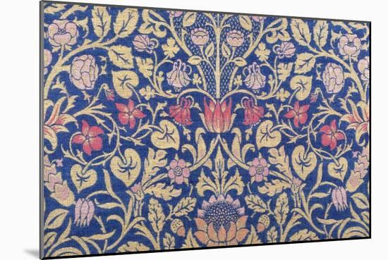 Violet and Columbine Furnishing Fabric, Woven Wool and Mohair, England, 1883-William Morris-Mounted Giclee Print