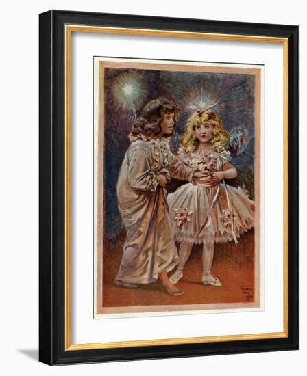 Violet and the Doll Fairy-null-Framed Art Print