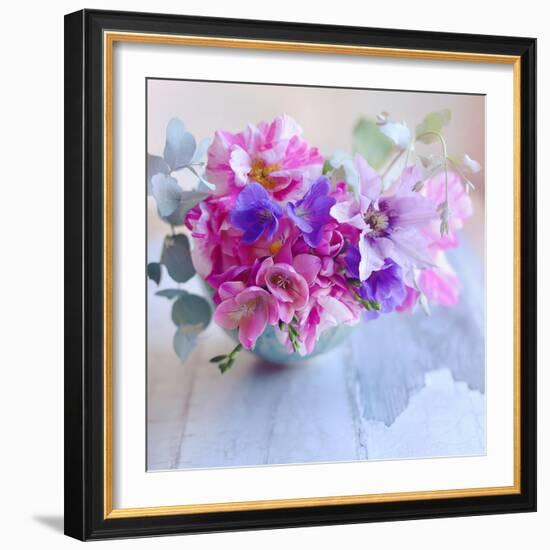 Violet Blooms-Sarah Gardner-Framed Photo