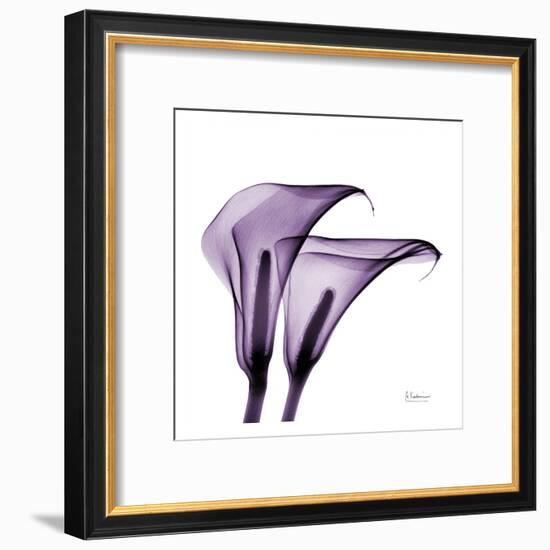 Violet Calla Twins II-Albert Koetsier-Framed Art Print