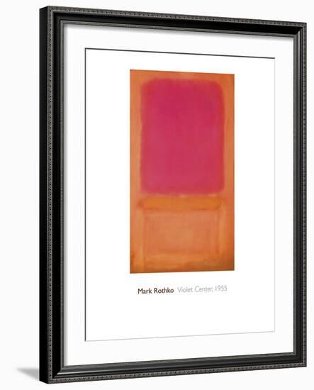 Violet Center, 1955-Mark Rothko-Framed Giclee Print