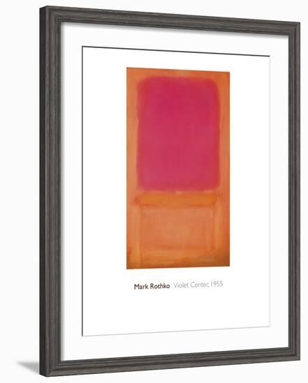 Violet Center, 1955-Mark Rothko-Framed Giclee Print