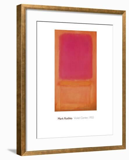 Violet Center, 1955-Mark Rothko-Framed Giclee Print