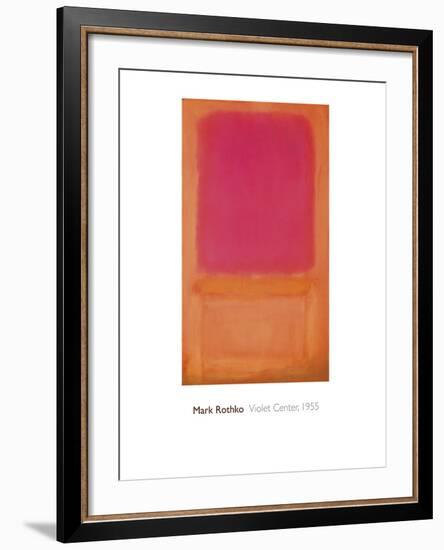 Violet Center, 1955-Mark Rothko-Framed Giclee Print