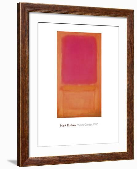 Violet Center, 1955-Mark Rothko-Framed Giclee Print