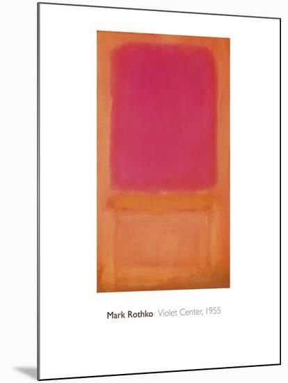 Violet Center, 1955-Mark Rothko-Mounted Giclee Print
