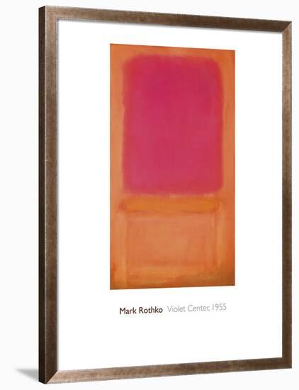 Violet Center, 1955-Mark Rothko-Framed Giclee Print