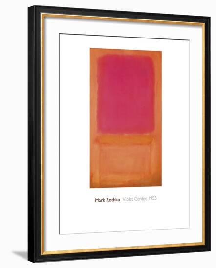 Violet Center, 1955-Mark Rothko-Framed Giclee Print